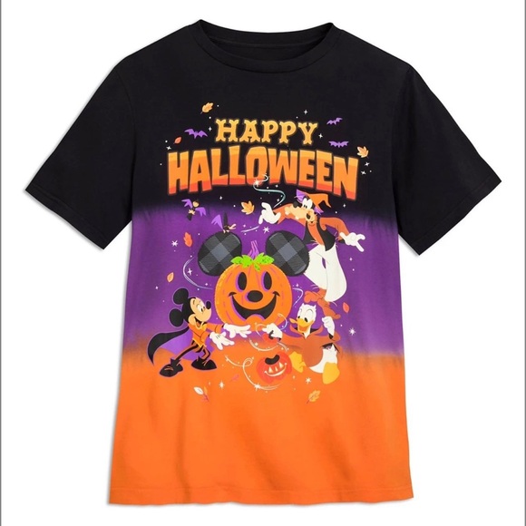 Disney Parks “HAPPY HALLOWEEN” Boys XL 14 Ombre T-Shirt NEW 2021